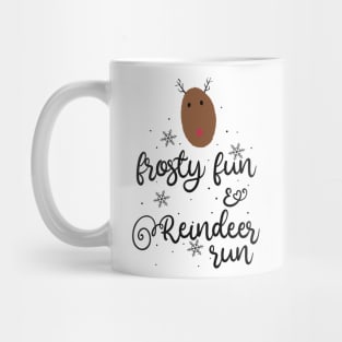 Frosty fun and reindeer run Mug